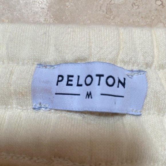 Peloton joggers. Size M . Worn once .Vanilla color - Picture 3 of 5